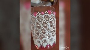 Точечная роспись кружки.