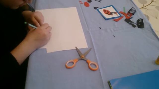 Rəngli kagızdan PARABÜZƏN.БОЖЬЯ КОРОВКА из бумаги. смотреть онлайн