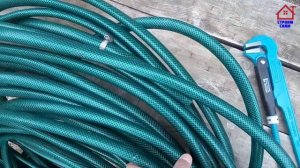 Монтаж погружного насоса в скважину на глубину 40 м.