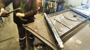 ХОЛОДНАЯ КОВКА Загиб кованой завитушки подробно. АнтиковкА