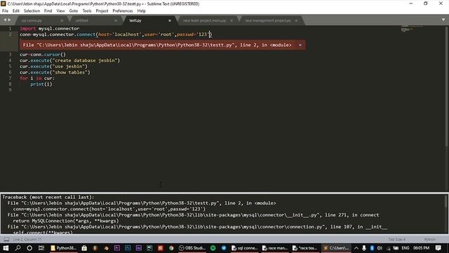 utf8mb4 error solved in python-sql connection / how to solve the error in mysql connectivity .