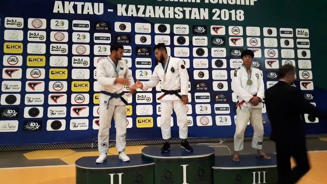 Чемпионат Азии по джиу-джитсу в Актау 2018 Награждение весовой категории Mergen Jorayev (TKM)85 кг смотреть онлайн