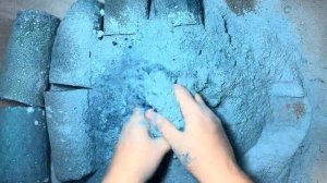 Teal & Blue Chalk Cylinders | Oddly Satisfying | ASMR | Sleep Aid