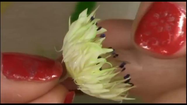 серьги из холодного фарфора с кристаллами Сваровски