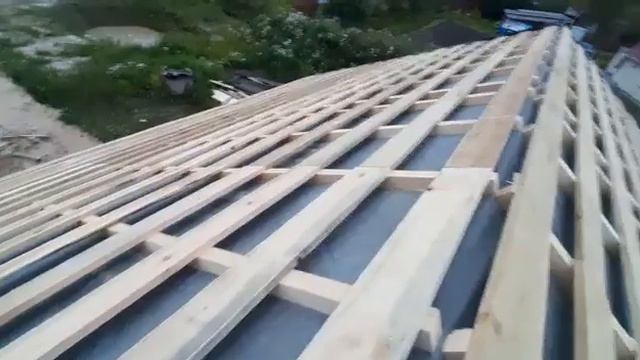 Обрешетка под конек.