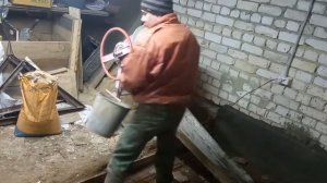 Бетонный пол в подвале частного дома своими руками.