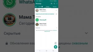 Как выставлять в статус Ватсап картинки, фото ???