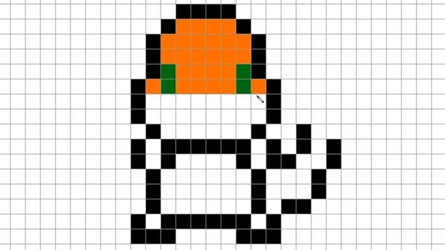 Покемоны по клеточкам. Пиксель арт чармандера. Pokemon Pixel Art.