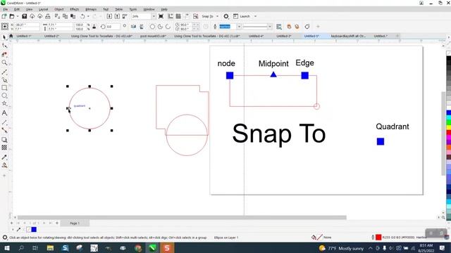 Corel Draw Tips & Tricks' Snap to more info смотреть онлайн