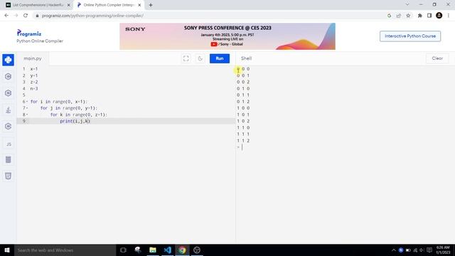 List Comprehensions | Python HackerRank Solution | Medium | Basic Data Types | Hindi