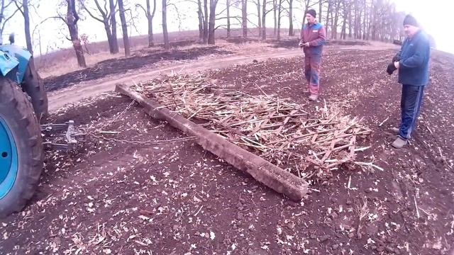 Боронование почвы 12.03.2016