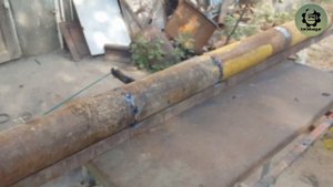 Регистр отопления из кусков 100 трубы своими руками. Trubadan registr yasash. Трубадан регистр.