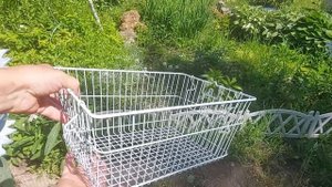 Самоделка из старой ржавой продуктовой карзинки. Багажник для велосипеда своими руками.