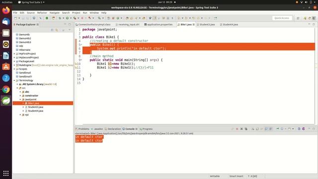 15.Default(Parameterless) Constructor In Java