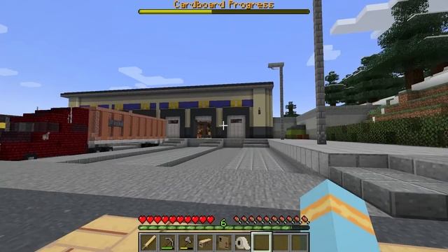 Minecraft but Everything I Touch turns to Cardboard смотреть онлайн