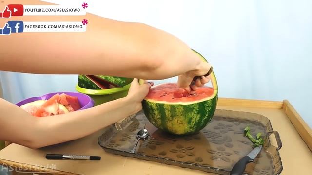 DIY Watermelon basket for party (ENG Subtitles) - Speed up #231 смотреть онлайн