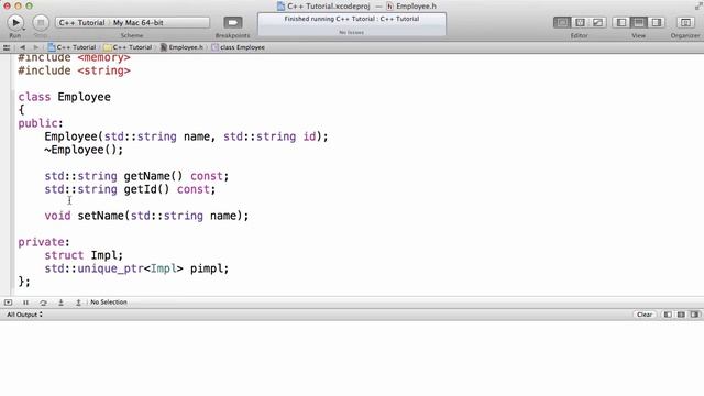 C++ - pimpl idiom смотреть онлайн