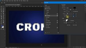 Crome text effect photoshop tutorial in HINDI / हिंदी