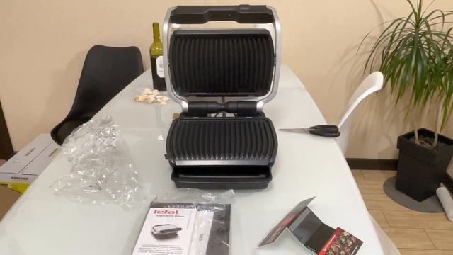 Гриль TEFAL OptiGrill Elite GC750D30 смотреть онлайн