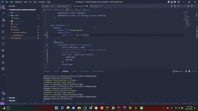 2. Apollo graphql with mongodb | Apollo | graphql | mongodb | express смотреть онлайн