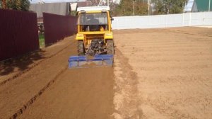 Выравнивание и культивация участка минитрактором DF-244 с почвофрезой в Ногинском районе