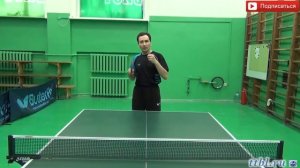 #Уроки настольного тенниса. Часть 85. Топ спин по к. шипам.
