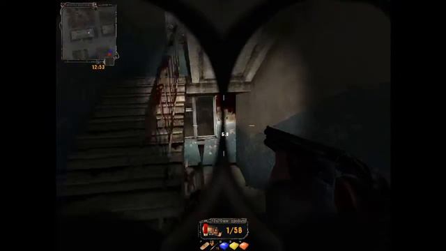 Stalker- зомбак застрял и сломал спину об перила))))) смотреть онлайн