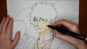 How to draw KUROSAKI ICHIGO | BLEACH | Как нарисовать ИЧИГО КУРОСАКИ