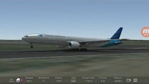 Landing Boeing 777-infinity flight simulator