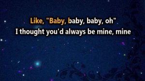 BABY - Justin Bieber, Ludacris (KARAOKE VERSION)
