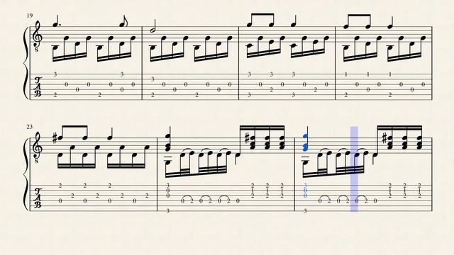 Sonatine - La Guitaromanie - Charles de Marescot (17?? - 18??) - Tablature смотреть онлайн