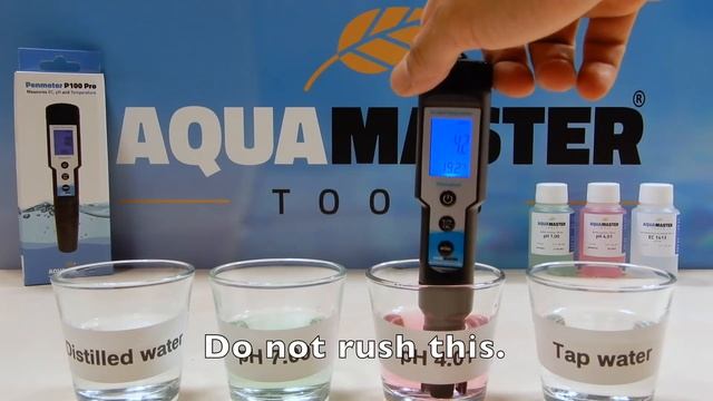 Aqua master tools P100 pH EC meter pH calibration ENG смотреть онлайн