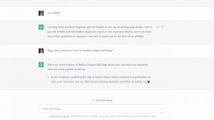 Asking ChatGPT to Help Me Play Roblox Dragon Ball Rage