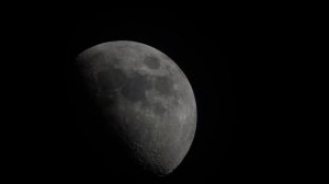 The moon through telescope on a hazy night | Skywatcher 10 inch dobsonian