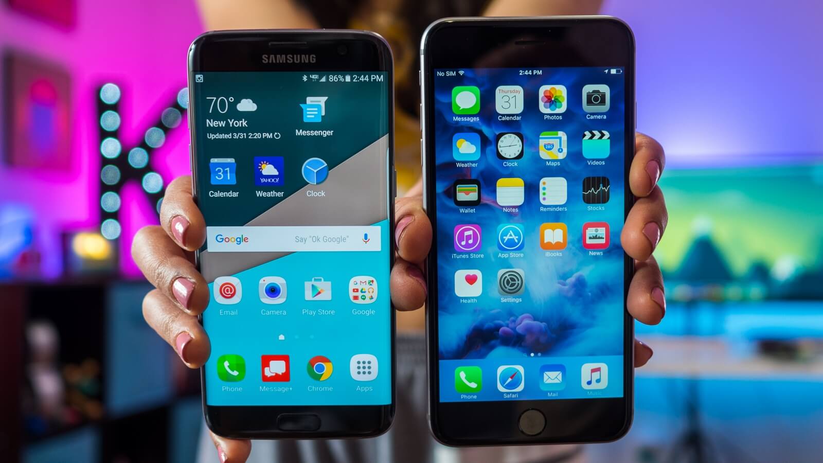 Samsung s7 vs iphone7