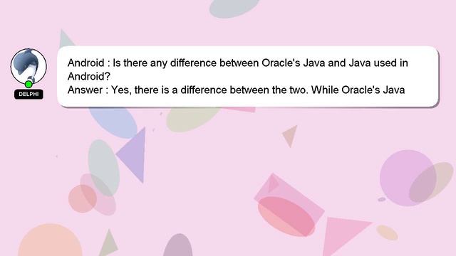 Android : Is there any difference between Oracle's Java and Java used in Android? смотреть онлайн