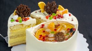 Для НОВОГОДНЕГО стола. МАНДАРИНовый торт - Я - ТОРТодел!