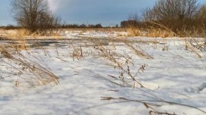 Снегоход тайга 500. Езда по воде.