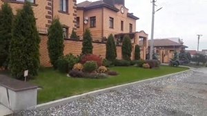 Катеджный поселок . Симпатичные фасады домов