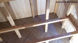 Каркас для полка в баню своими руками