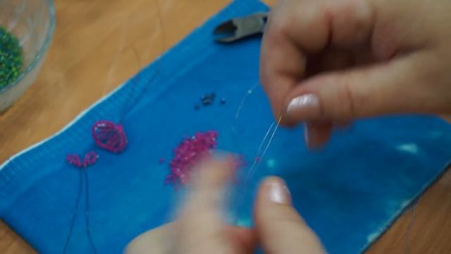 Багульник из бисера, мастер-класс смотреть онлайн
