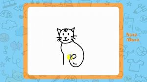 Как нарисовать кота.Рисуем котика.Урок рисования для детей 3-5 лет.Каля Маля