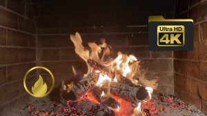 🔥 Очарование огня: магия пламени камина в 4K для релаксации и отдыха