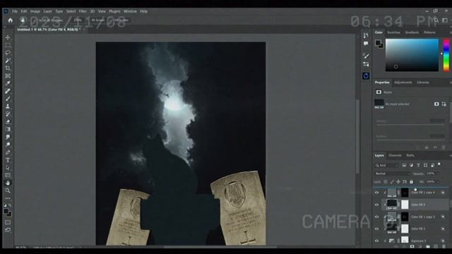 Spooky Cat Halloween Photoshop Manipulation Speed art | Photoshop Tutorial смотреть онлайн