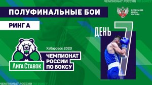 Чемпионат России по боксу среди мужчин 19-40 лет. Ринг "А". Хабаровск. День 7.