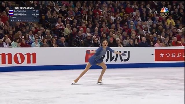 2016 Worlds - Evgenia Medvedeva (Евгения Медведева / エフゲニア・メドベージェワ) FS (NBC)