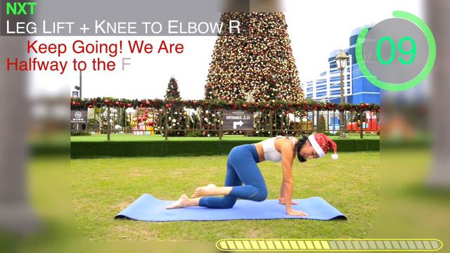 20 MIN Power Pilates Christmas Workout - Tone Your Body to Xmas Songs (No Repeat No Equipment) смотреть онлайн