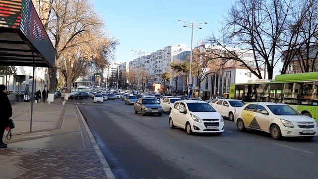 Ташкент, пробки на дорогах, Ц-6 смотреть онлайн