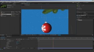 Как сделать объемный елочный шар с надписью. Урок Афтер Эффект