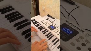 Учебный синтезатор c микрофоном 54 клавишы Zhorya